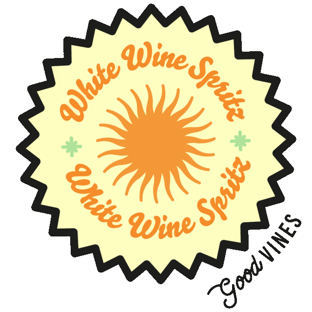 Wine Spritz Sticker by Good Vines