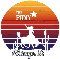 Chicago Ponyup Sticker by The Pony Inn