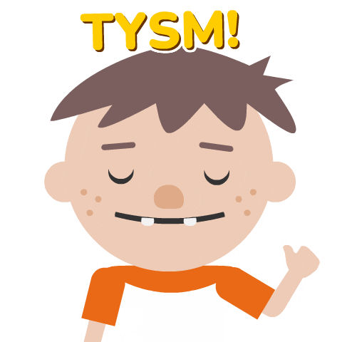 Thank You So Much Sticker by Woohoo Storytime