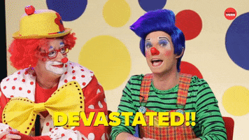 Clowns Devasted GIF by BuzzFeed