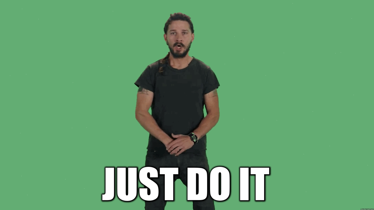 Image result for just do it gif"