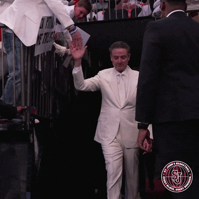 St Johns White Suit GIF by St. John's Red Storm