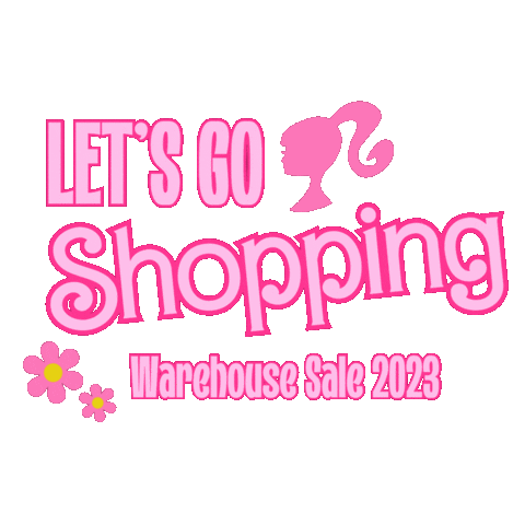 Barbie Movie Shopping Sticker by Adeline Clothing