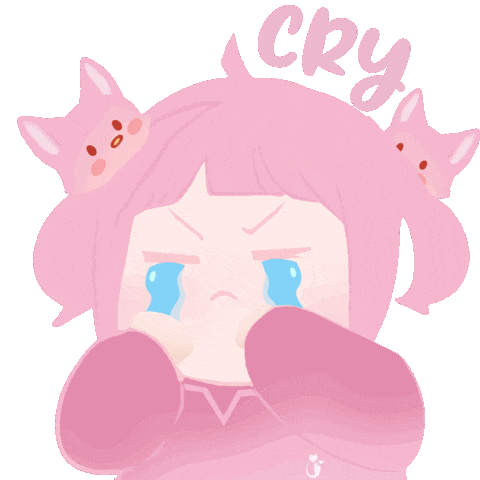 Sad Cry Sticker by Fox Fairies Malaysia