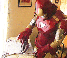 Iron Man Laundry animated GIF