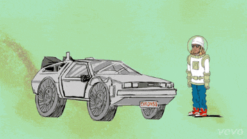back 2 the future animation GIF by Vevo