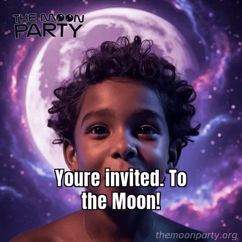 To The Moon Wonder GIF by The Moon Party