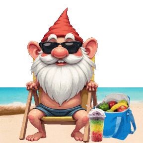 At The Beach Summer Sticker