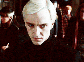 Angry Draco Malfoy animated GIF