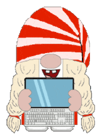 Gnome Computer Geek Sticker
