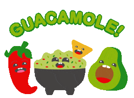 Mexican Food Avocado Sticker