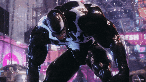 venom spiderman 3 gif
