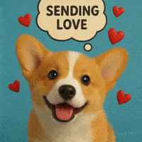 Love You Dog GIF by Maryanne Chisholm - MCArtist