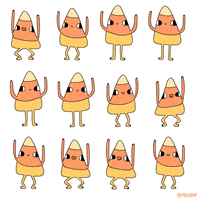Candy Corn Halloween GIF by Animation Domination High-Def