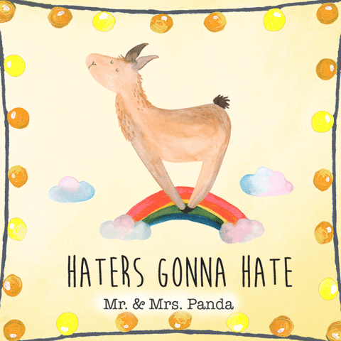 Haters Hobby GIF by Mr. & Mrs. Panda