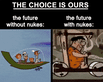 The choice is ours in the future with or without nukes