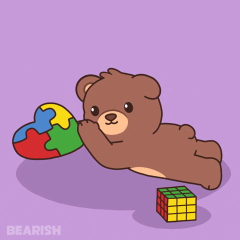 Teddy Bear Rainbow GIF by BEARISH