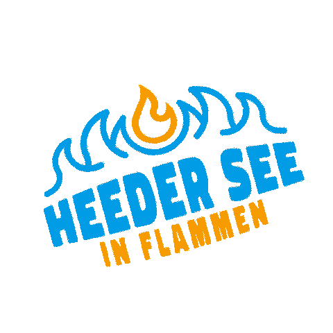 Heeder See in Flammen Sticker