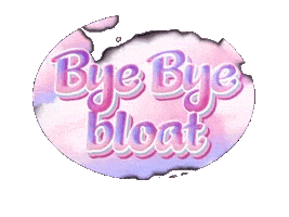 Bye Bye Bloat Sticker by BelliWelli