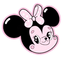 Minnie Mouse Pink Sticker by Stephanie Dulieu 