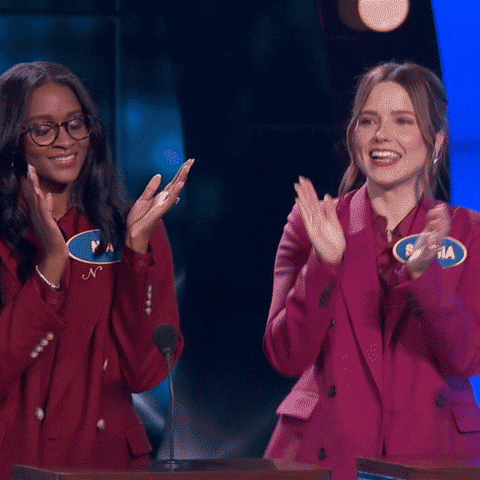 Happy Celebrity Family Feud GIF by ABC Network