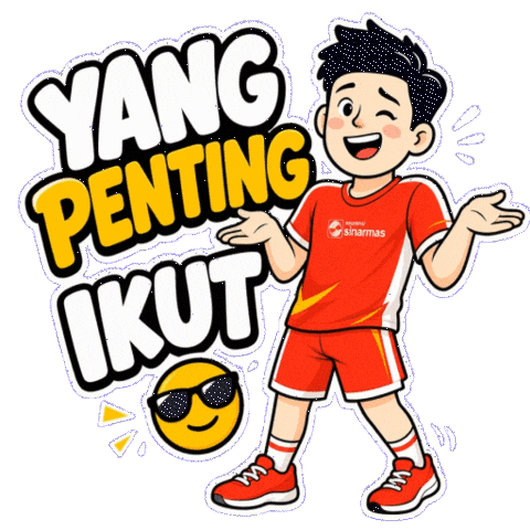 Happy Marathon Sticker by Asuransi Sinar Mas