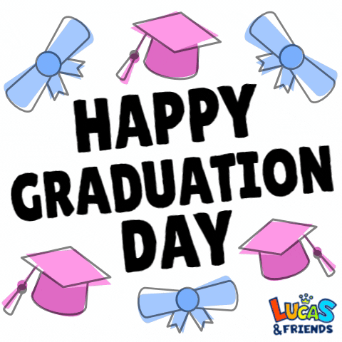 Graduating Graduation Day GIF by Lucas and Friends by RV AppStudios