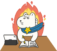 Fire Burn Sticker by Jeonju University