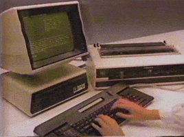 dos old computer GIF