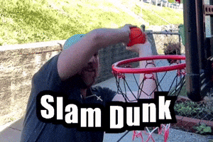 Slam Dunk Hoops GIF by Mike Hitt