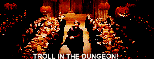 harry potter troll in the dungeon GIF