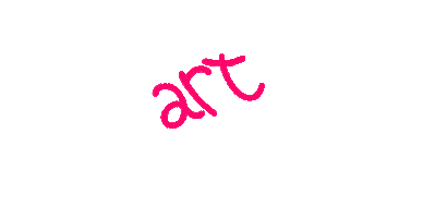 Pink Art Time Sticker