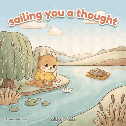 Otter Sailing GIF by Ollie & Lou