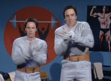 Pump You Up Hans And Franz GIF - Find & Share on GIPHY