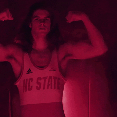 Wrestling GIF by NC State Athletics