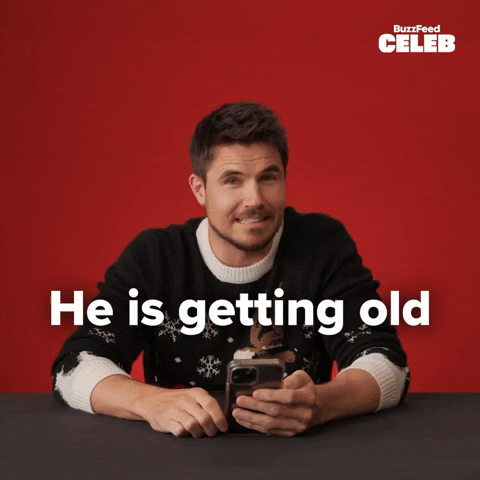 Getting Old Robbie Amell GIF by BuzzFeed
