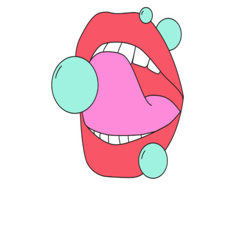 Aa Mouth Sticker
