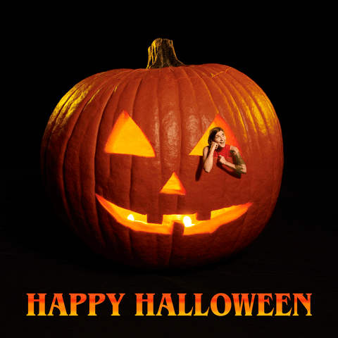 linneabullion halloween spooky pumpkin happy halloween GIF