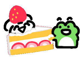 Cake Eat Sticker by Annafish