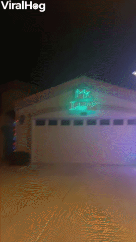 Neighbor Claims Credit For Christmas Lights GIF by ViralHog