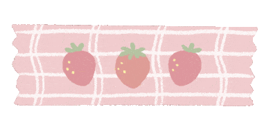 Tape Strawberry Sticker