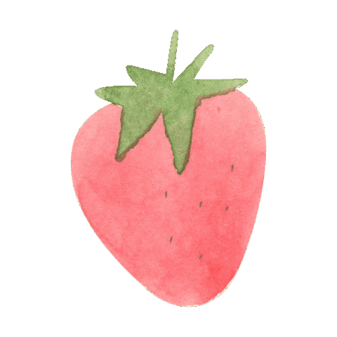 Strawberry いちご Sticker by colorfulrat