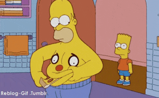 the simpsons pizza GIF