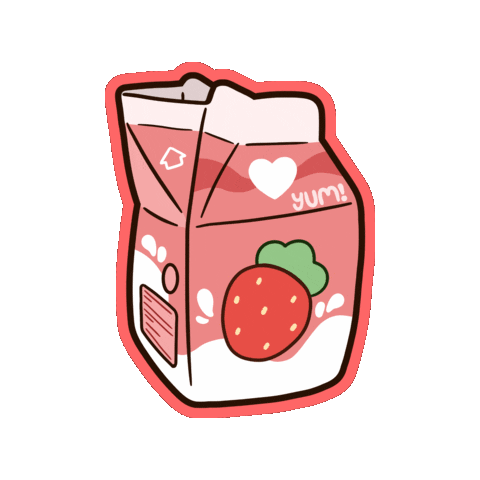Pink Milk Sticker