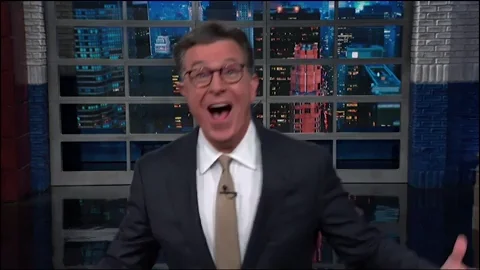 Stephen Colbert Shock GIF