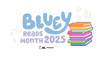 Bluey Reads Sticker by PenguinKids