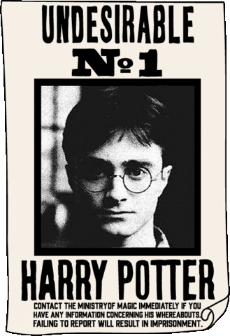 Harry Potter Wanted Poster GIF