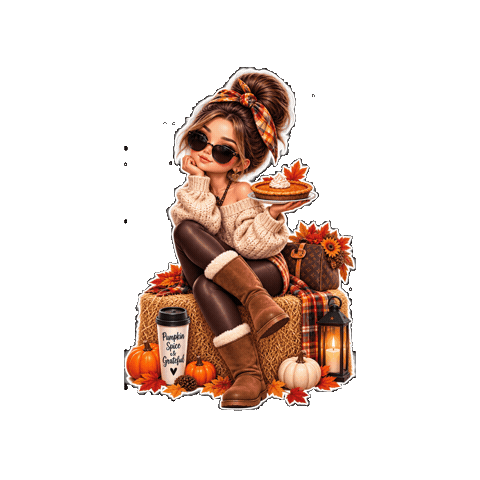 Pumpkin Spice Autumn Sticker