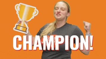 Winning The Best GIF by StickerGiant