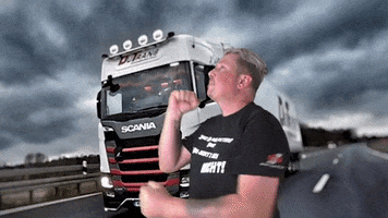 German Truck Driver GIF
